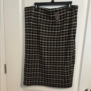 J Jill NWT Plaid Skirt